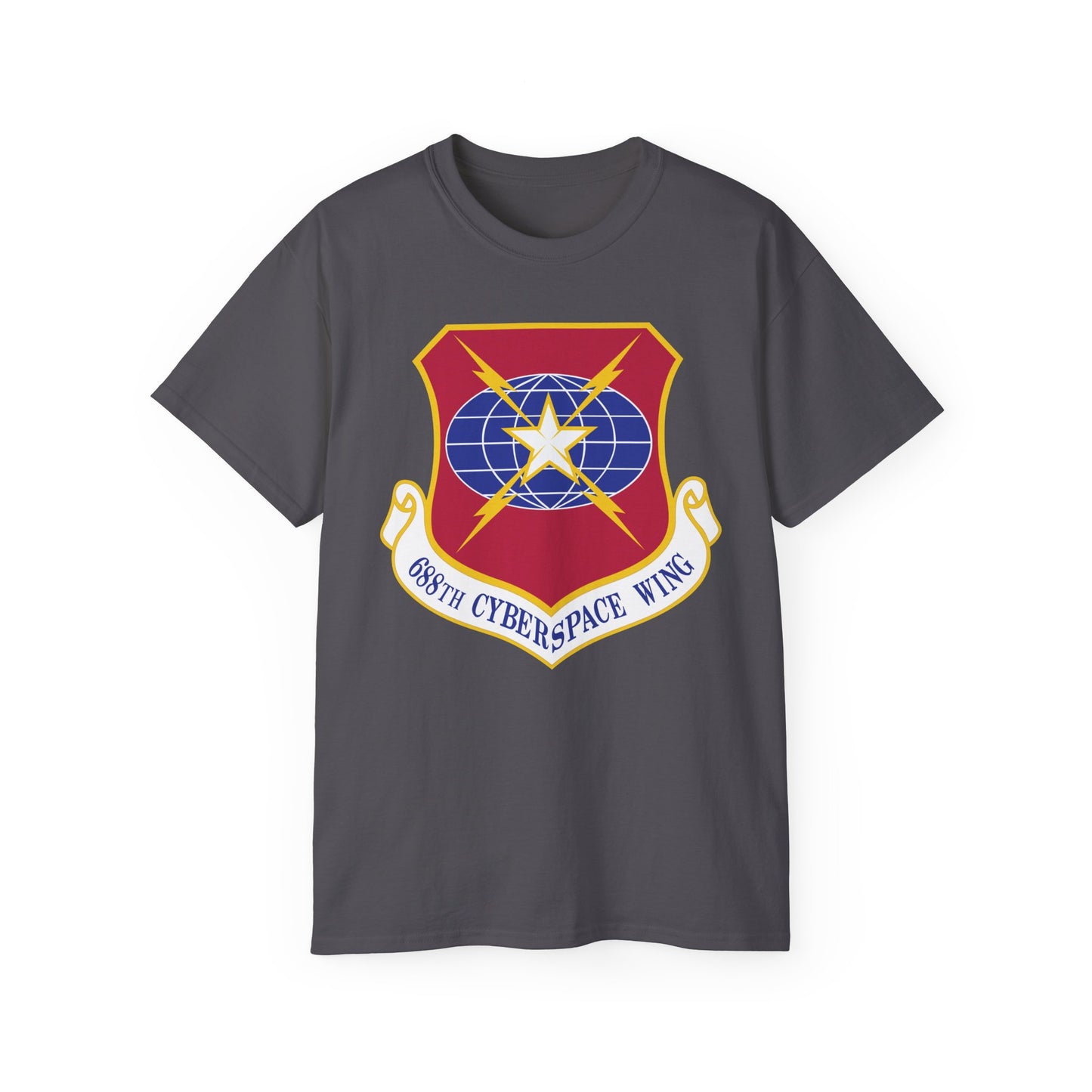 Unisex Ultra Cotton Tee - USAF - 688th Cyberspace Wing wo Txt X 300
