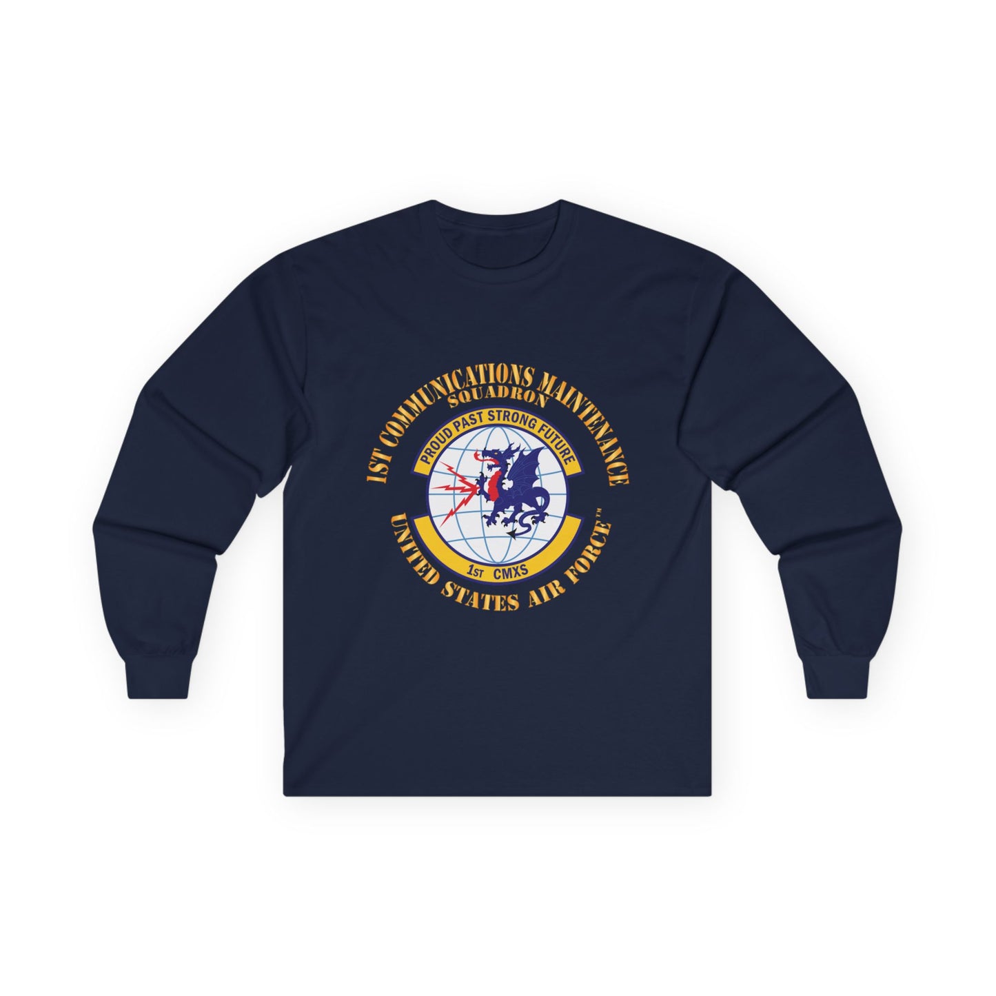 Unisex Ultra Cotton Long Sleeve Tee - USAF - 1st Communications Maintenance Squadron(USAFE) X 300