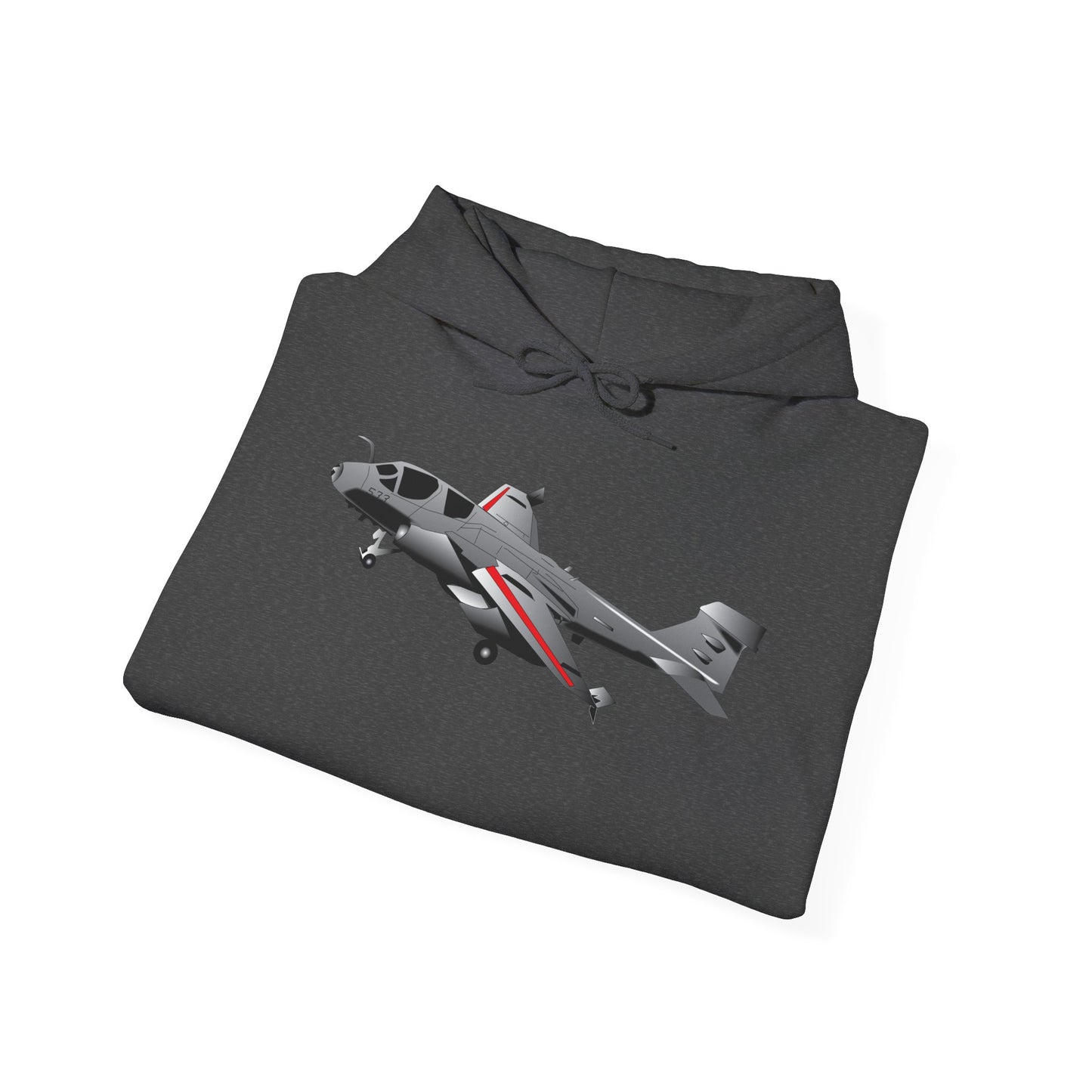 Unisex Heavy Blend Hooded Sweatshirt - Aircraft - Navy - A-6A Intruder X 300