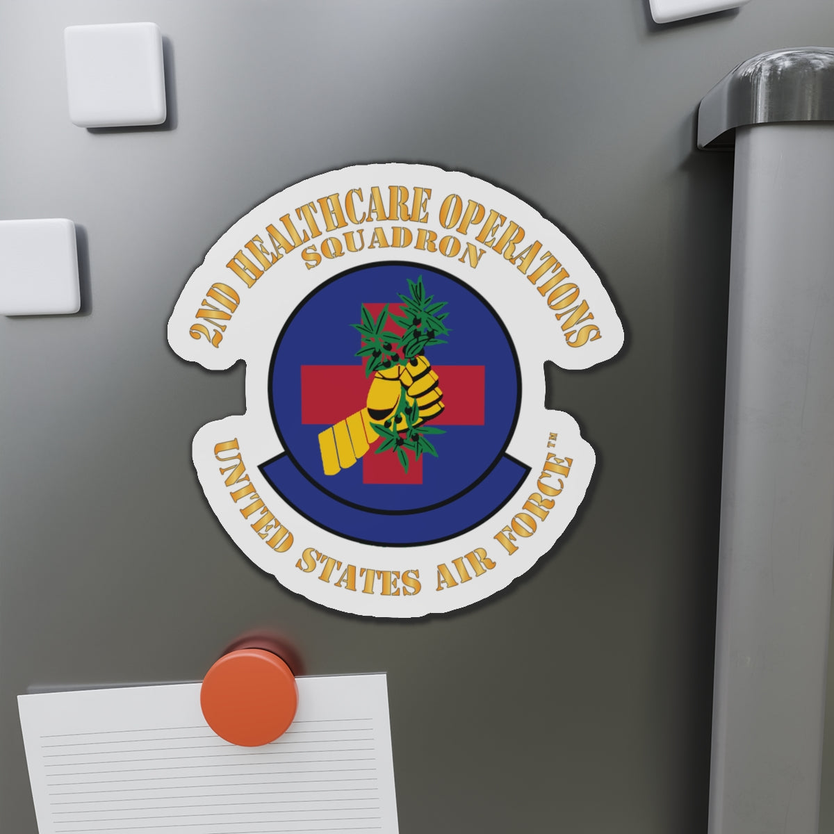 Die-Cut Magnet - USAF - 2nd Healthcare Operations Squadron
