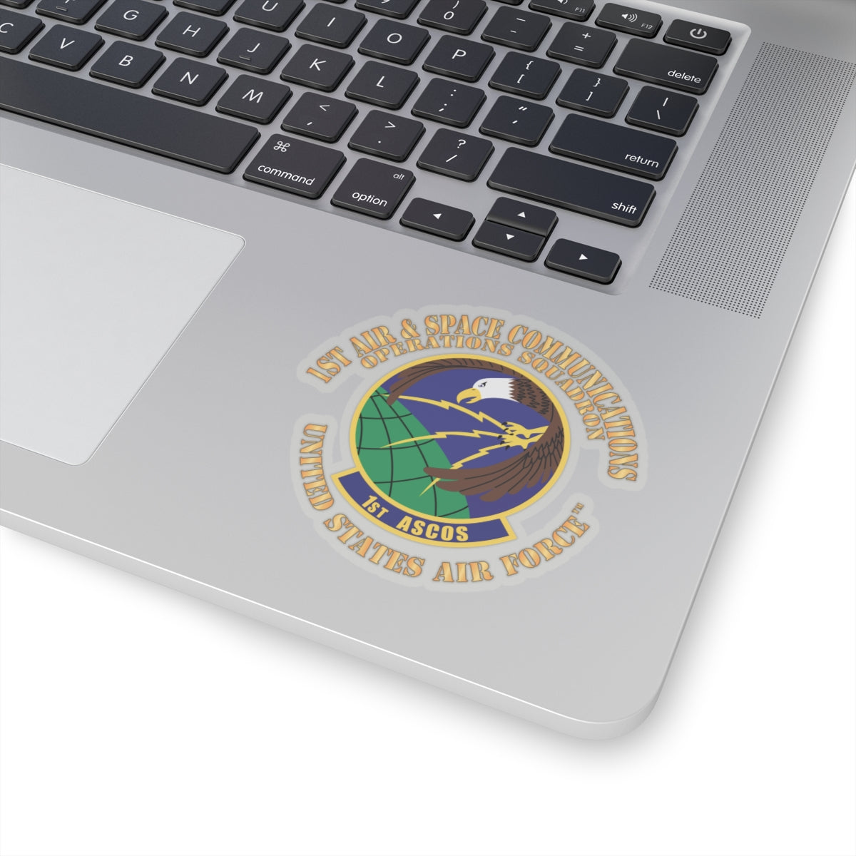 Kiss-Cut Stickers - USAF - 1st Air & Space Communications Operations Sq X 300