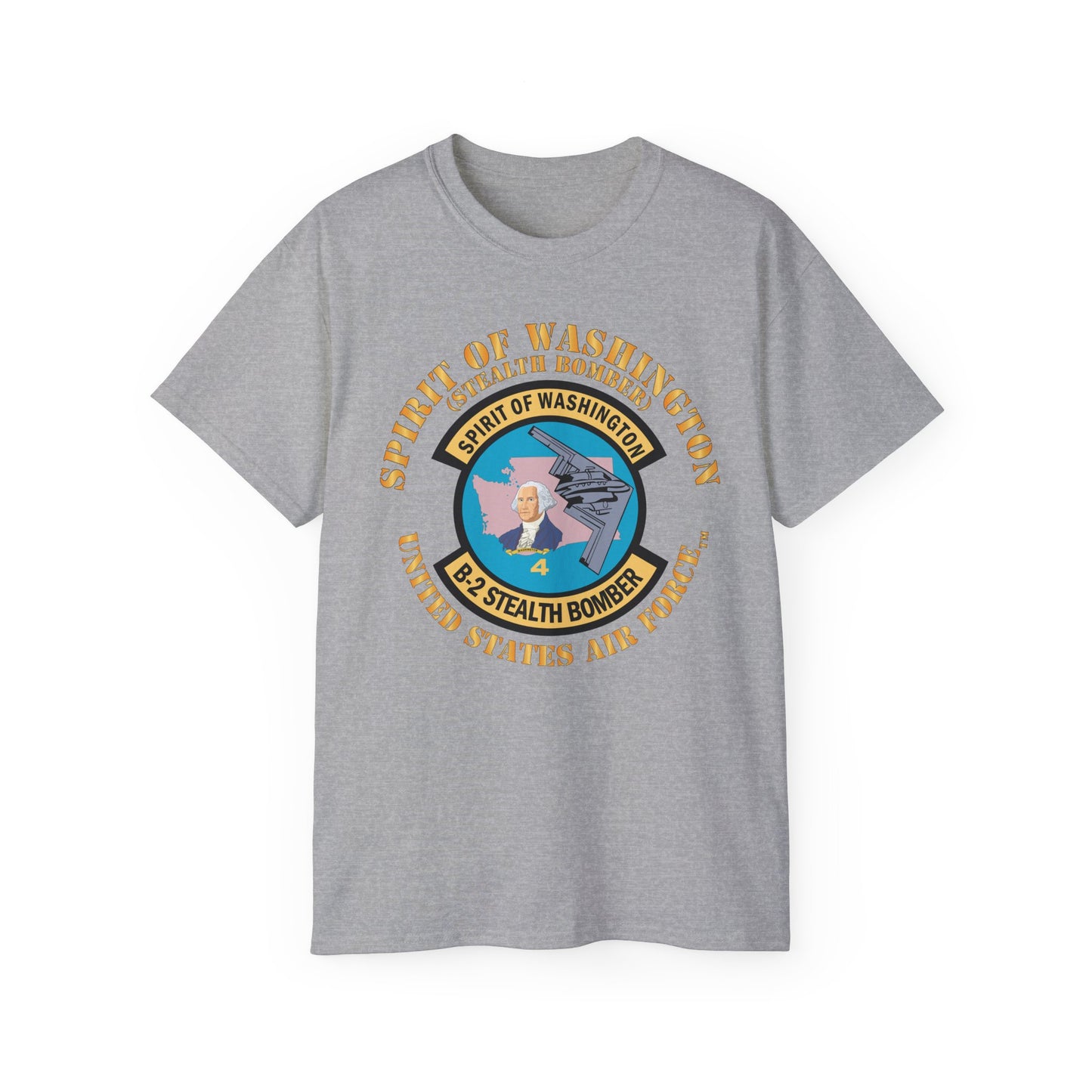 Unisex Ultra Cotton Tee - USAF - B2 - Spirit of Washington - Stealth Bomber X 300