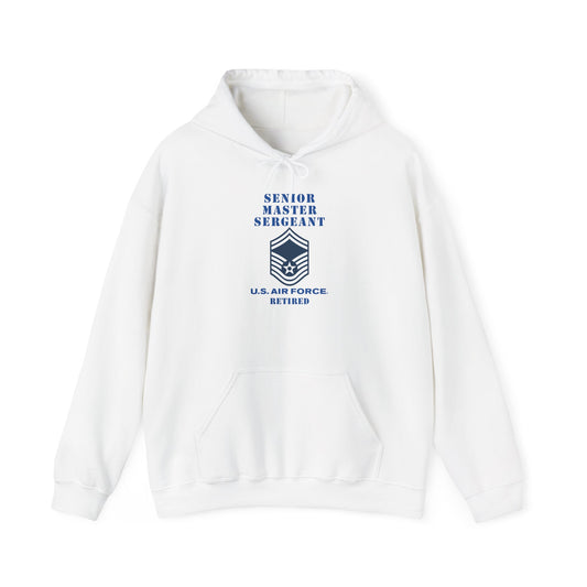 Unisex Heavy Blend Hooded Sweatshirt - USAF - Senior Master Sergeant (E8a) - 2020 - Retired