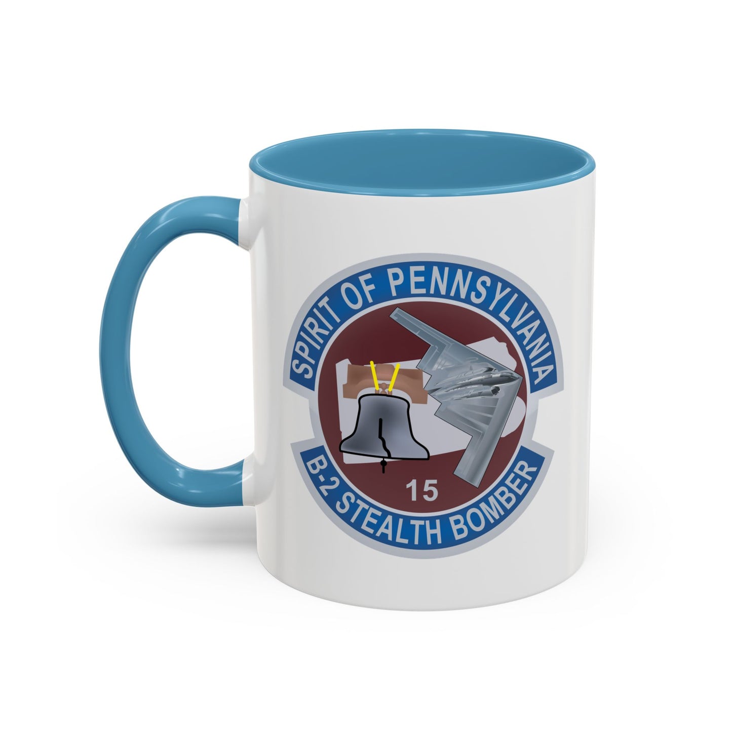 Accent Coffee Mug (11oz & 15oz) - USAF - B2 - Spirit of Pennsylvania Stealth Bomber wo Txt X 300