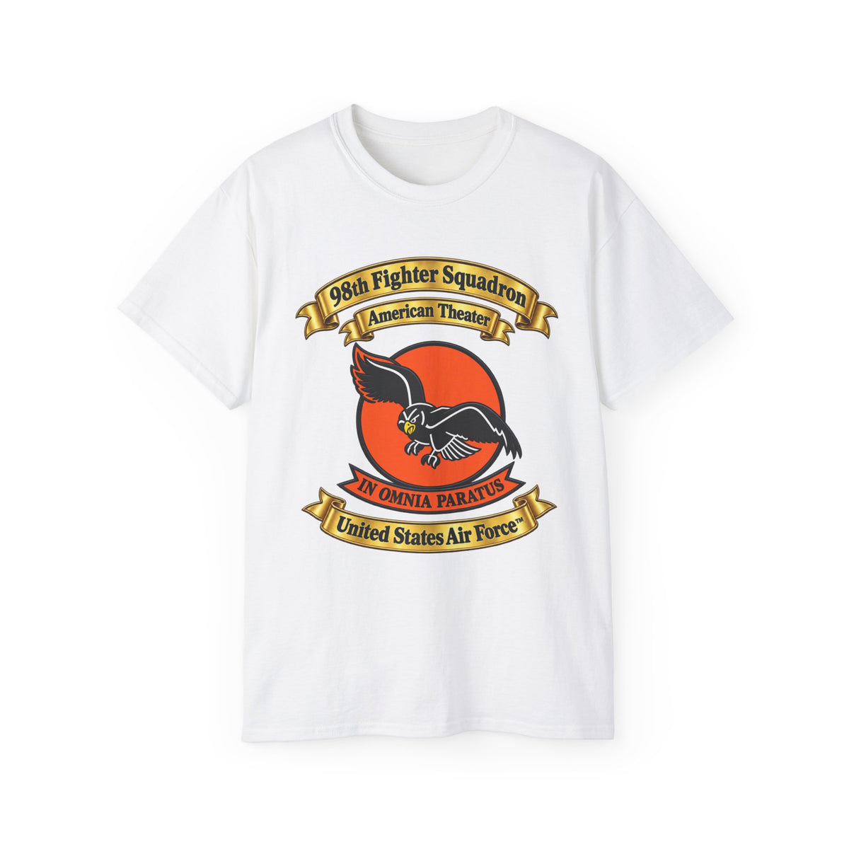 Unisex Ultra Cotton Tee - 98th Fighter-Interceptor Squadron - SSI - American Theater - USAAF - 3D - Transparent