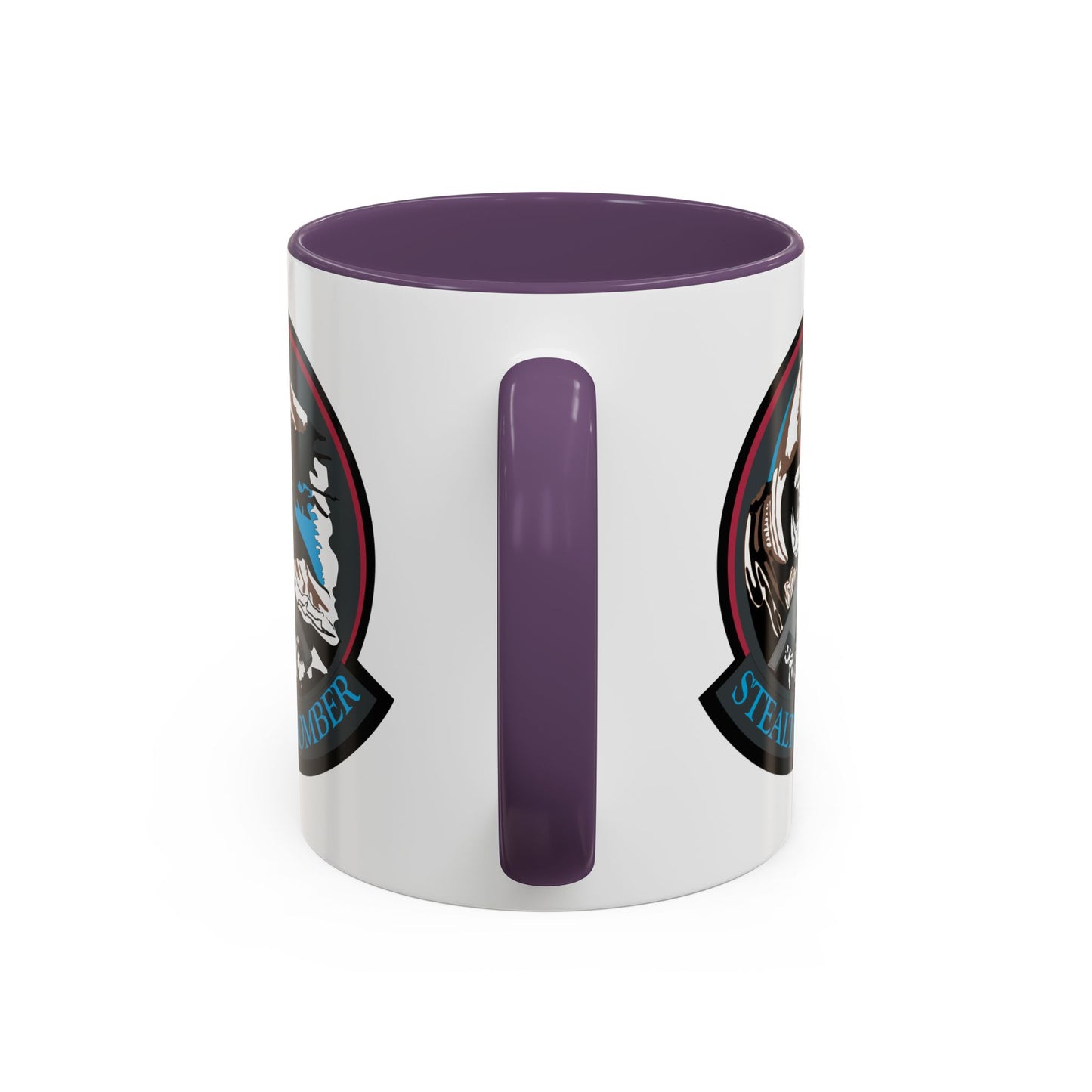 Accent Coffee Mug (11oz & 15oz) - USAF - B2 - Grim Reaper - Stealth Bomber wo txt X 300