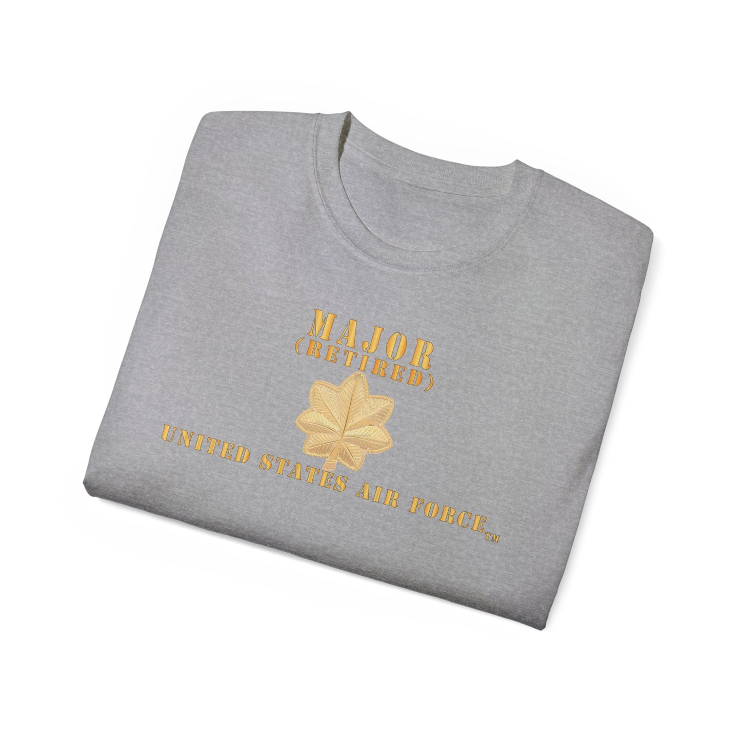 Unisex Ultra Cotton Tee - USAF - Major - MAJ - Retired X 300