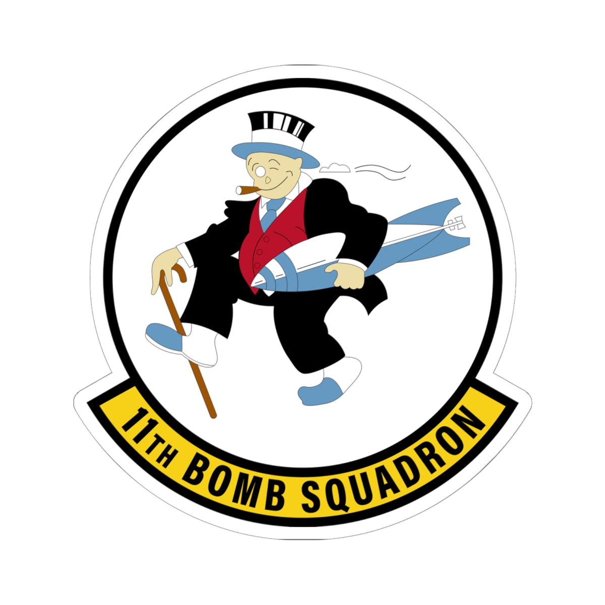 Kiss-Cut Stickers - USAF - 11th Bomb Squadron wo txt
