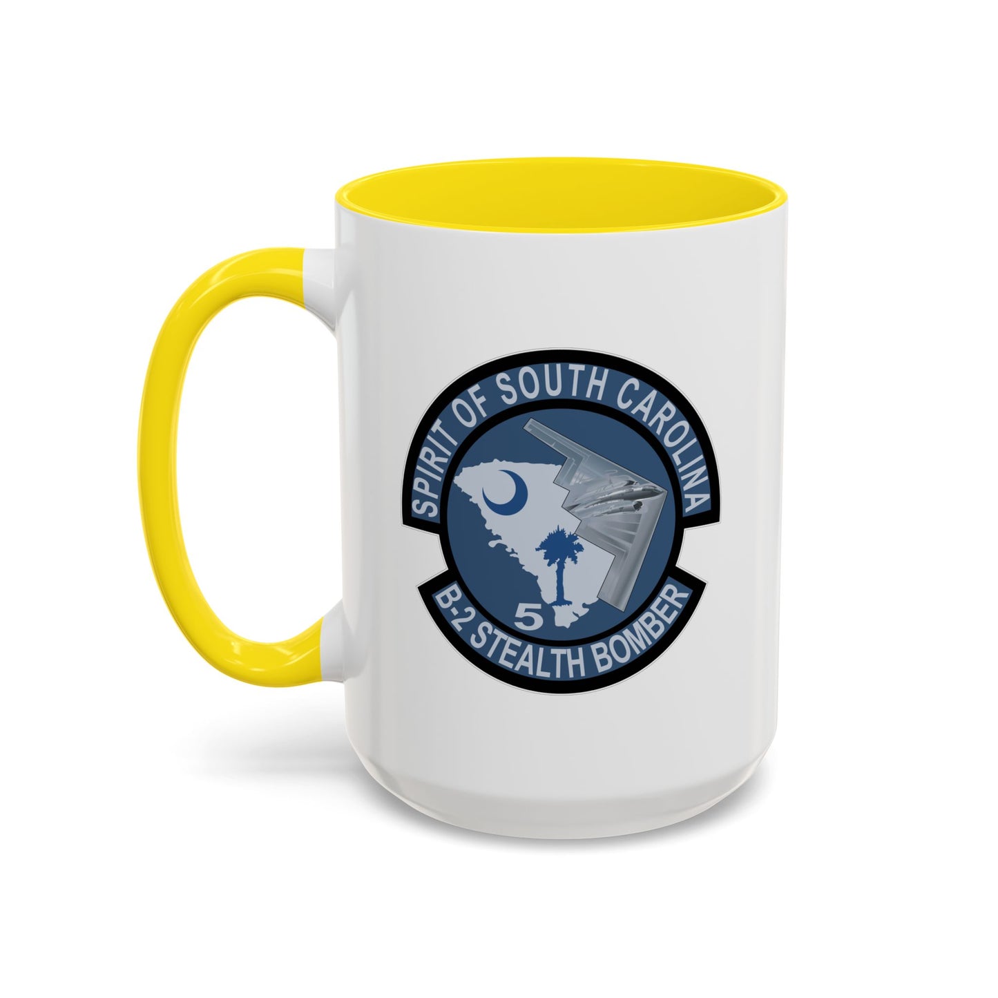 Accent Coffee Mug (11oz & 15oz) - USAF - B2 - Spirit of South Carolina Stealth Bomber wo Txt X 300