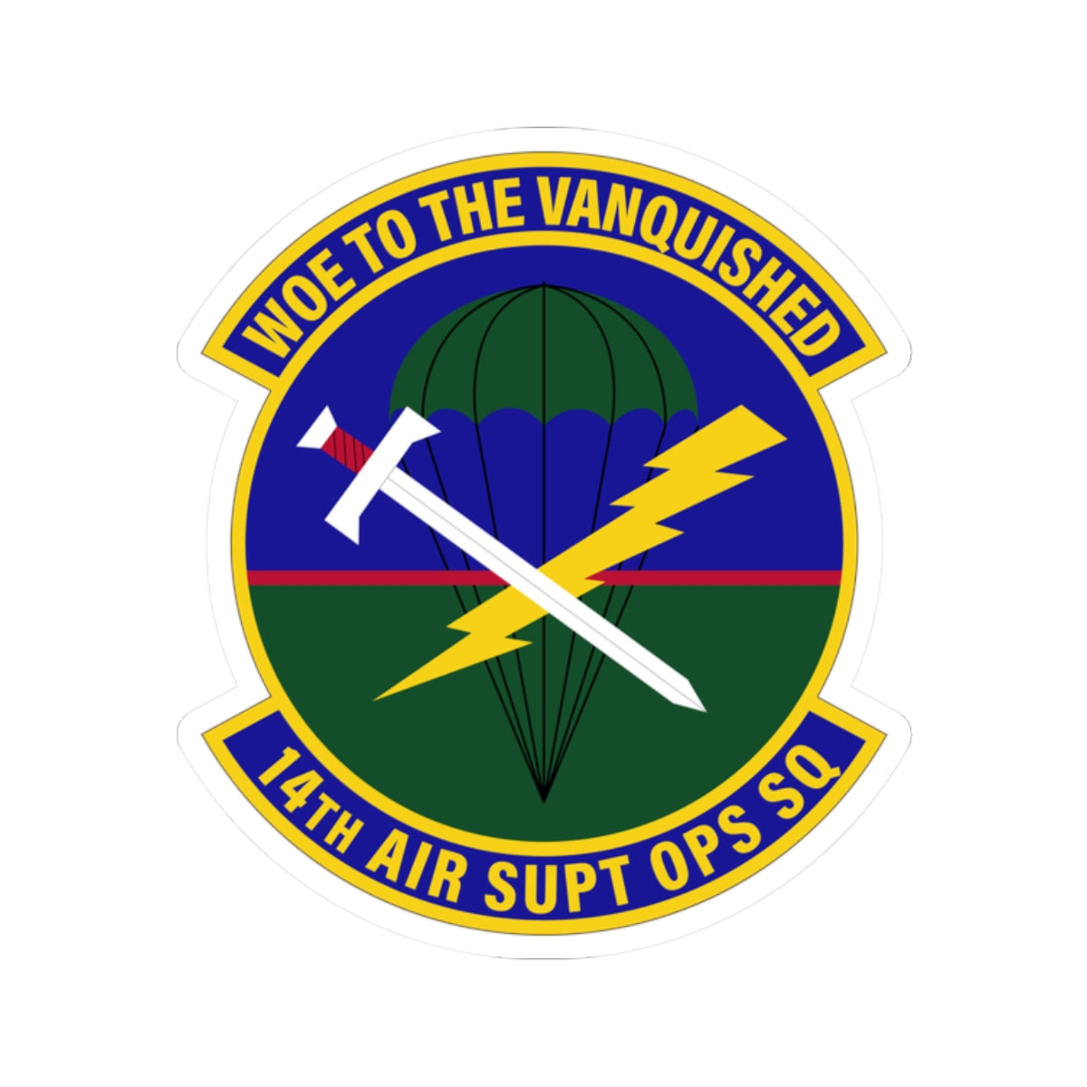 Kiss-Cut Stickers - USAF - 14th Air Support Operations Squadron wo txt