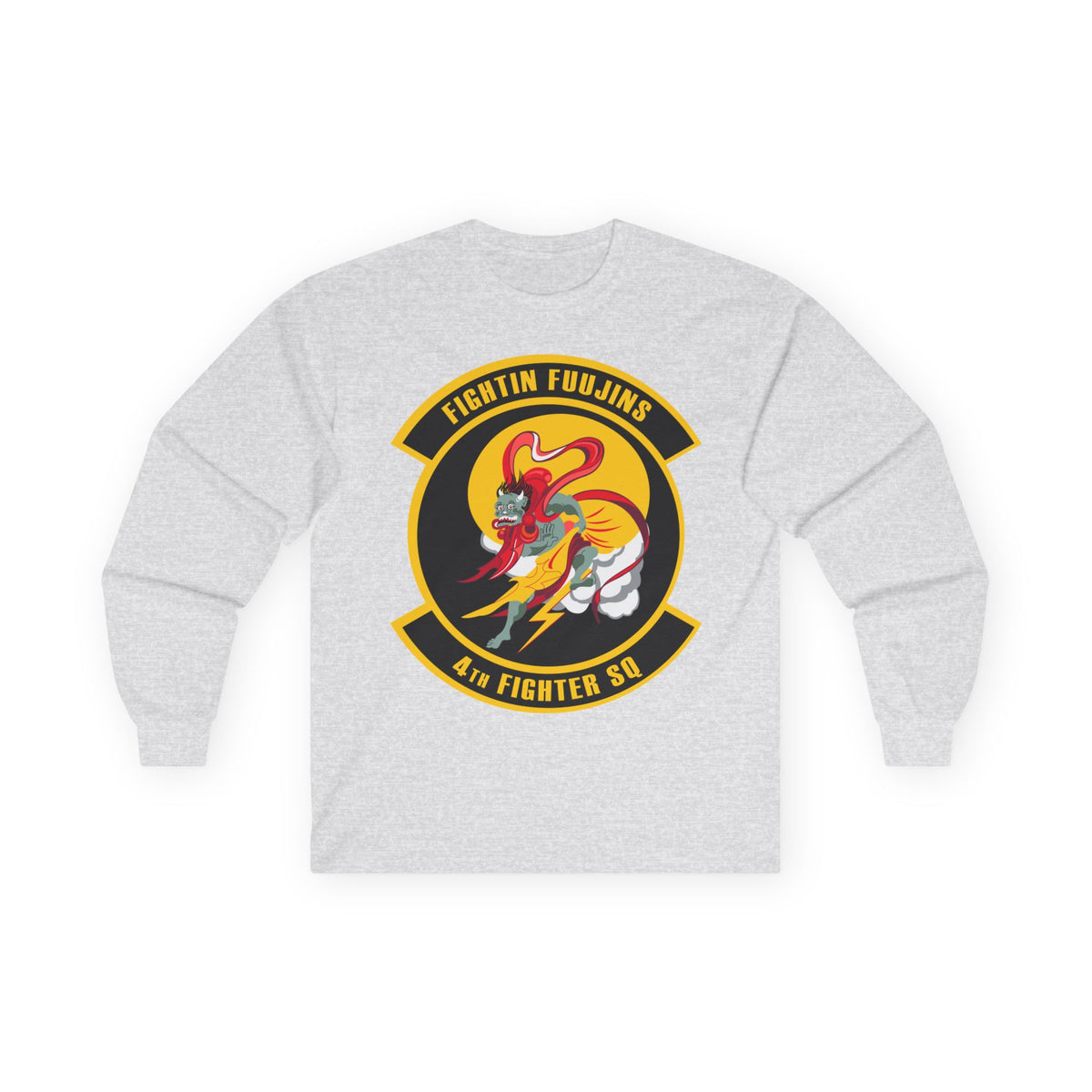 Unisex Ultra Cotton Long Sleeve Tee - USAF - 4th Fighter Squadron wo txt