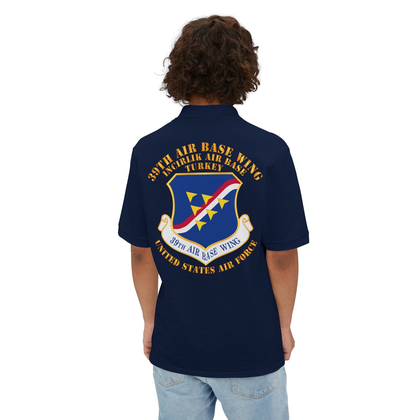 Men's Piqué Polo - USAF - 39th Airbase Wing - 3rd AF - Incirlik Air Base - Turkey