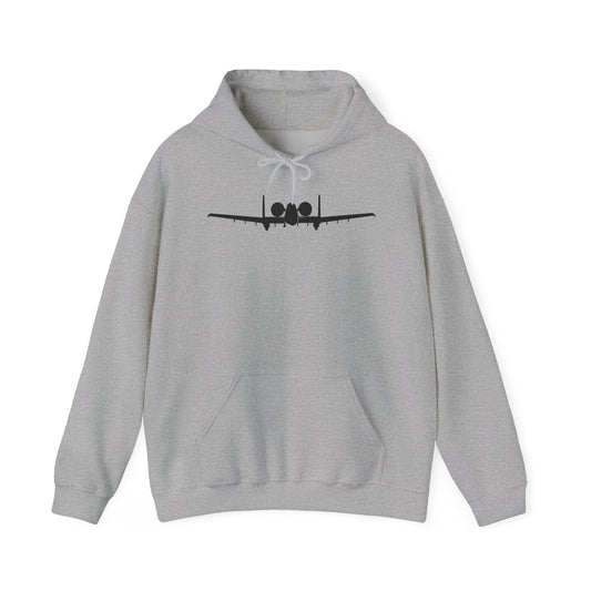 Unisex Heavy Blend Hooded Sweatshirt - Aircraft - USAF - A-10 Thunderbolt II - Front - Silhouette X 300