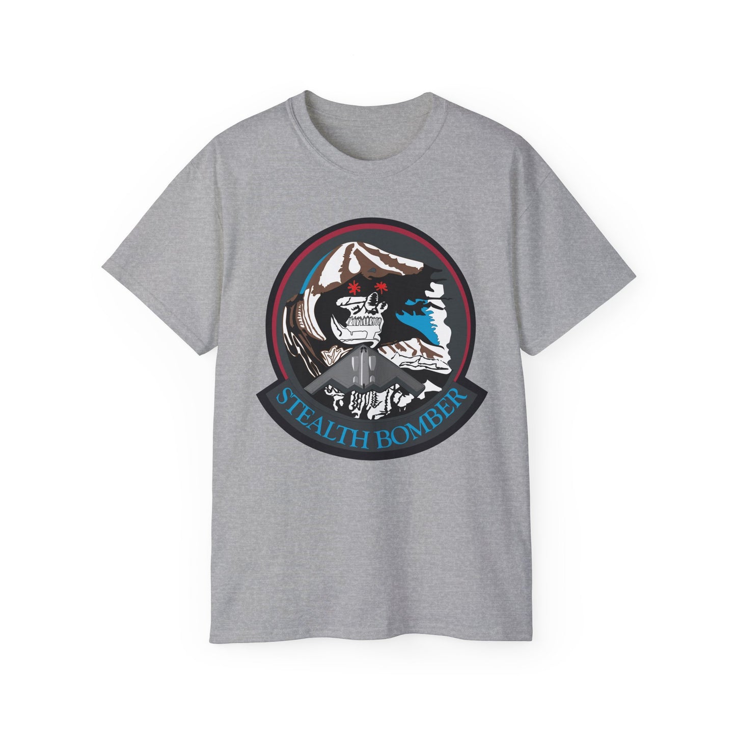 Unisex Ultra Cotton Tee - USAF - B2 - Grim Reaper - Stealth Bomber wo txt X 300