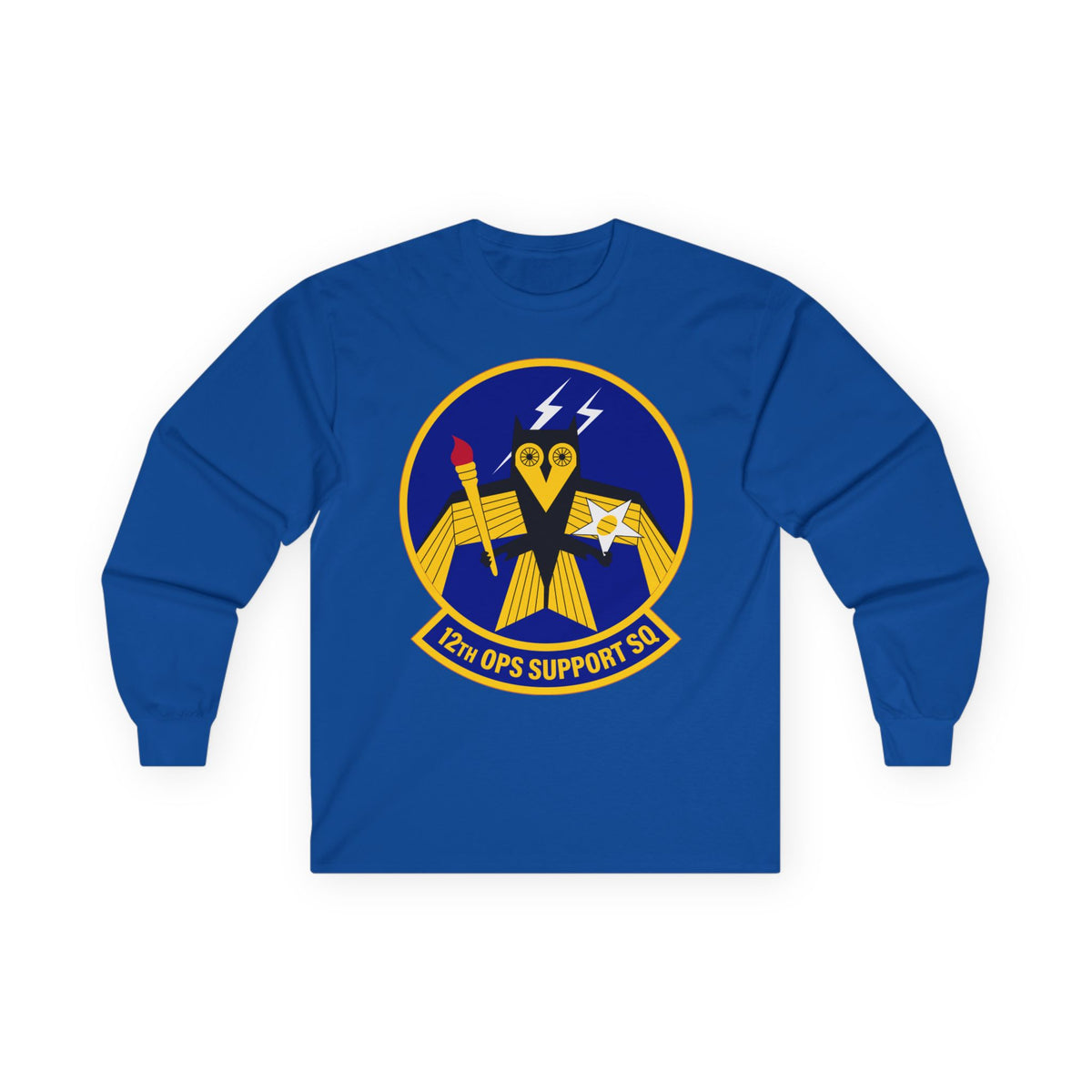 Unisex Ultra Cotton Long Sleeve Tee - USAF - 12th Operations Support Squadron wo txt