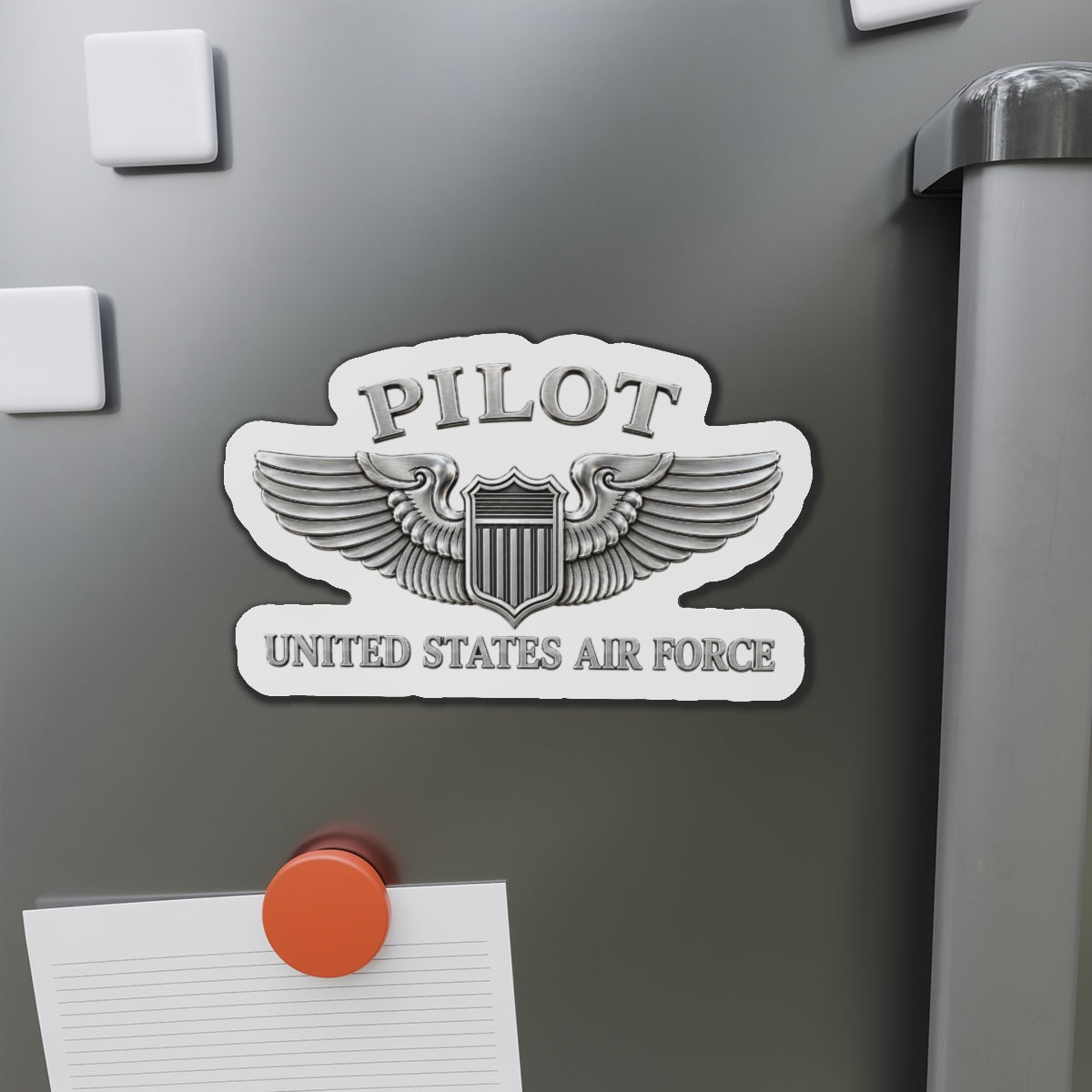 Die-Cut Magnet - USAF - Basic Pilot Badge - United States Air Force - 3D - Enhanced