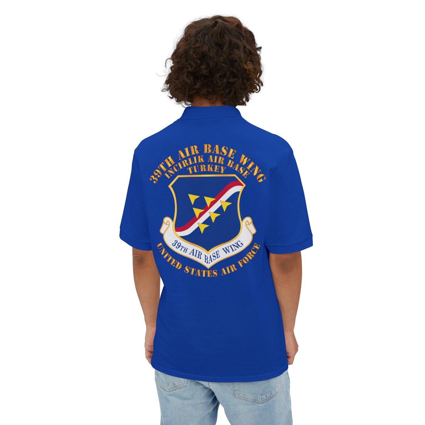 Men's Piqué Polo - USAF - 39th Airbase Wing - 3rd AF - Incirlik Air Base - Turkey