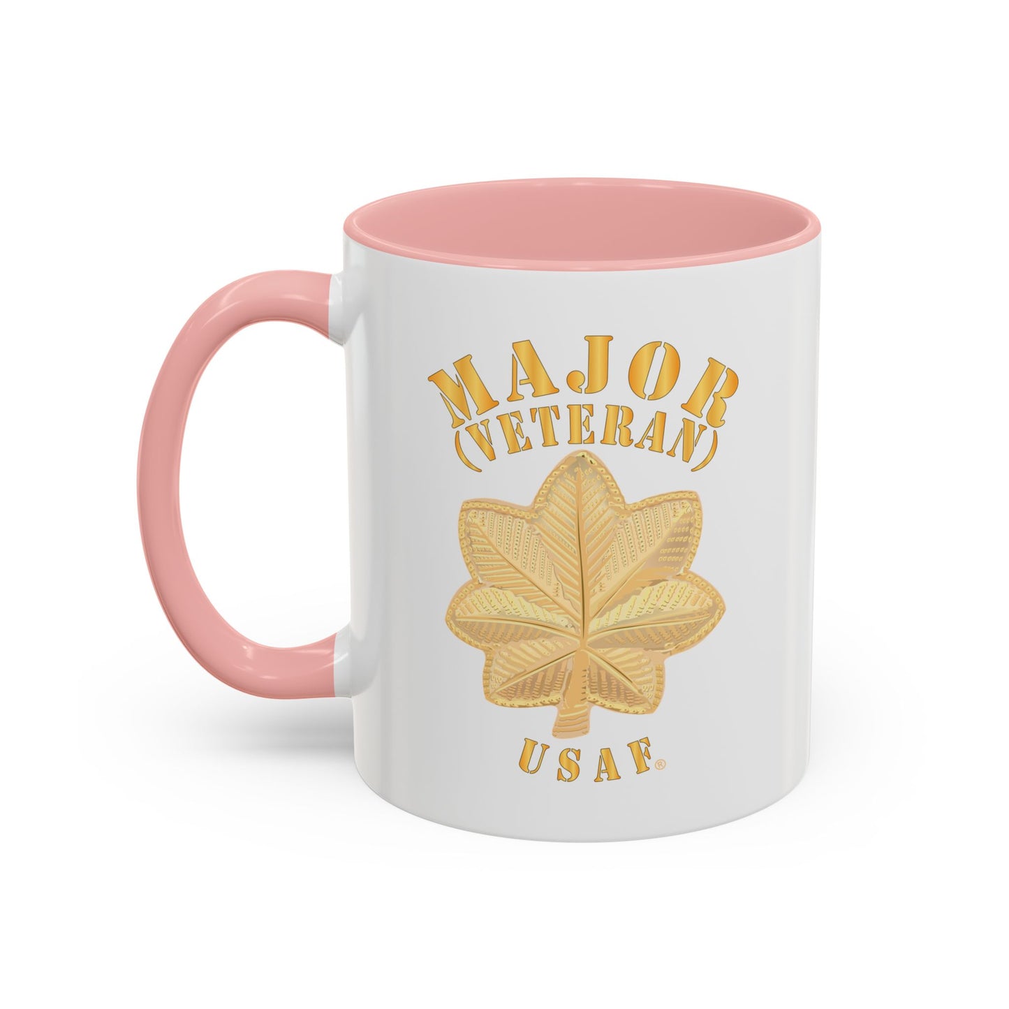 Accent Coffee Mug (11oz & 15oz) - USAF - Major - Veteran - USAF X 300