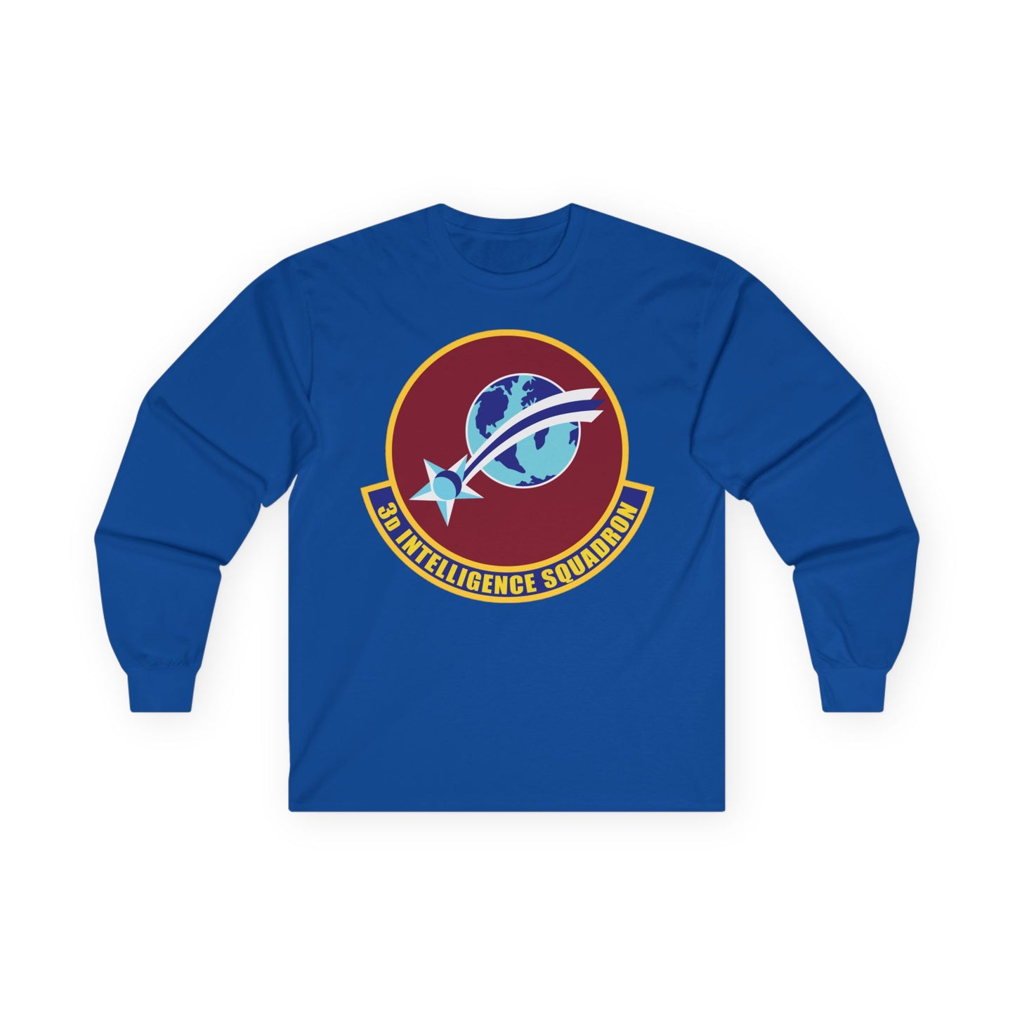 Unisex Ultra Cotton Long Sleeve Tee - USAF - 3rd Intelligence Squadron wo txt
