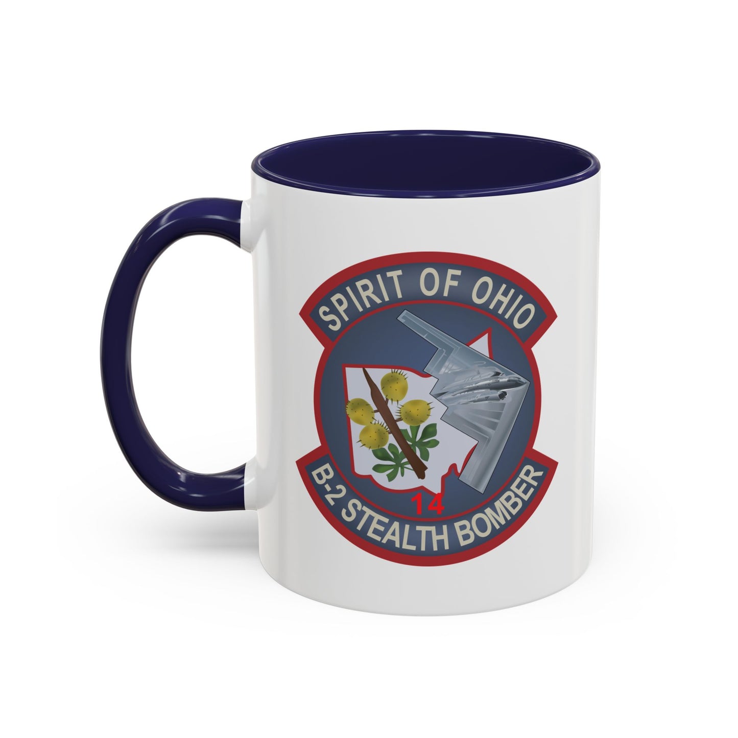 Accent Coffee Mug (11oz & 15oz) - USAF - B2 - Spirit of Ohio - Stealth Bomber wo txt X 300