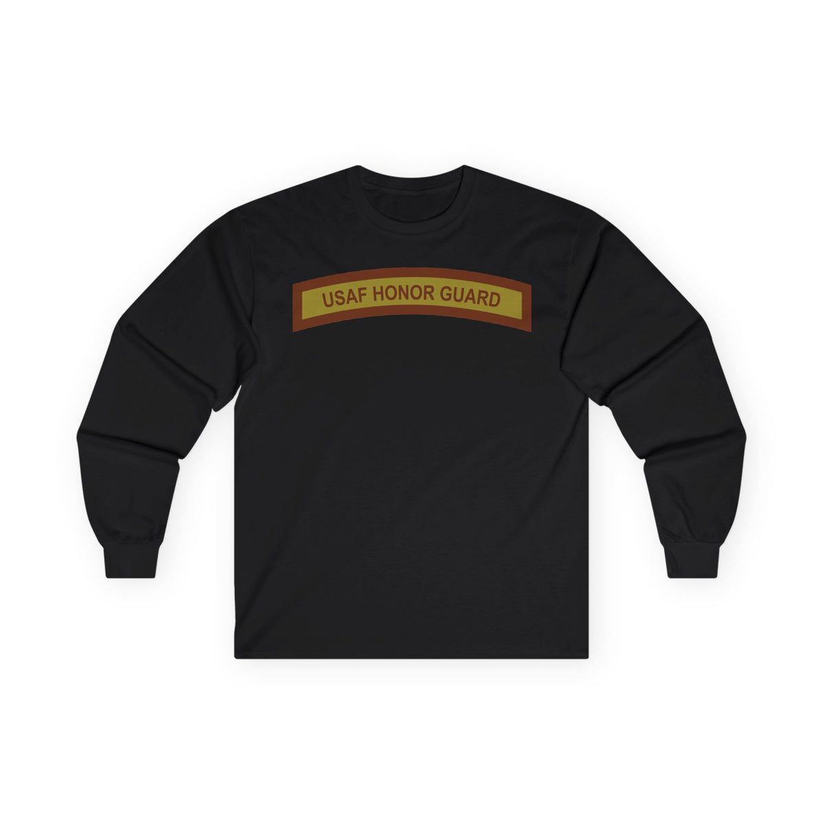 Unisex Ultra Cotton Long Sleeve Tee - USAF - Honor Guard Tab