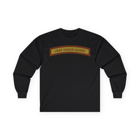 Unisex Ultra Cotton Long Sleeve Tee - USAF - Honor Guard Tab