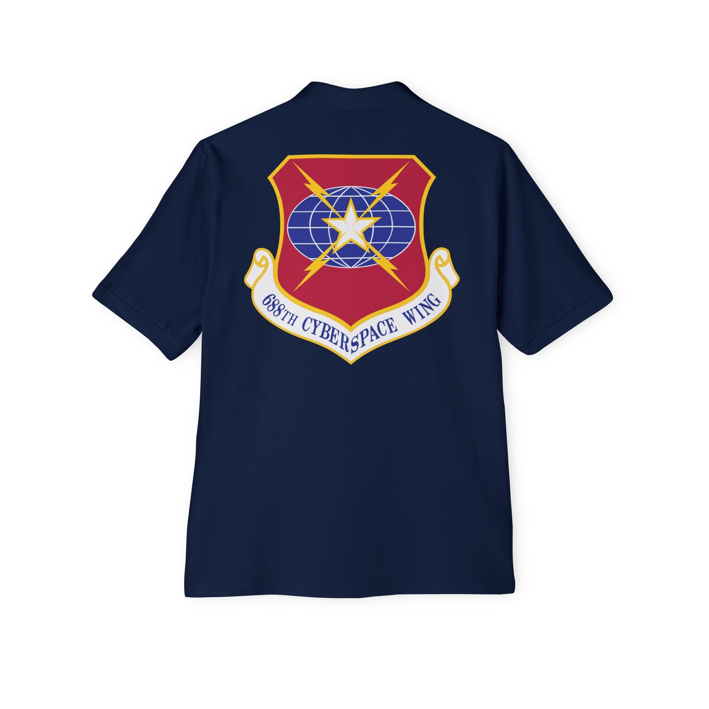 Men's Piqué Polo - USAF - 688th Cyberspace Wing wo Txt X 300