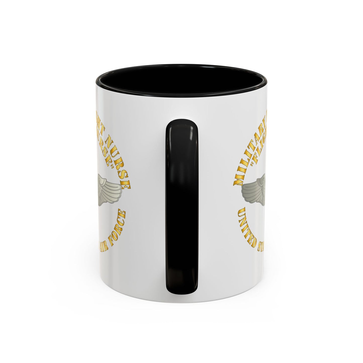 Accent Coffee Mug (11oz & 15oz) - USAF - Military Flight Nurse - Flight Nurse - Basic