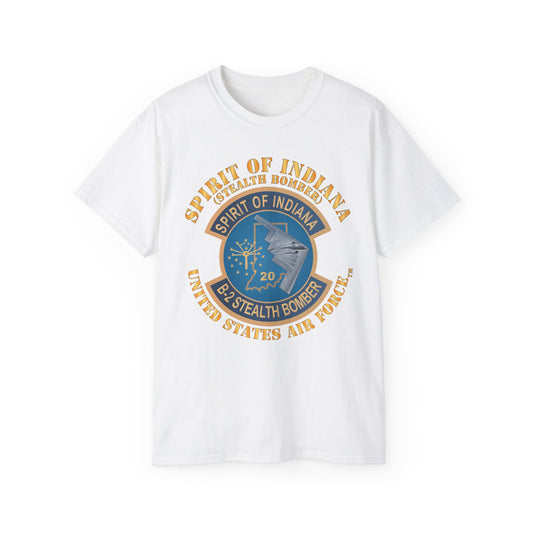Unisex Ultra Cotton Tee - USAF - B2 - Spirit of Indiana - Stealth Bomber X 300