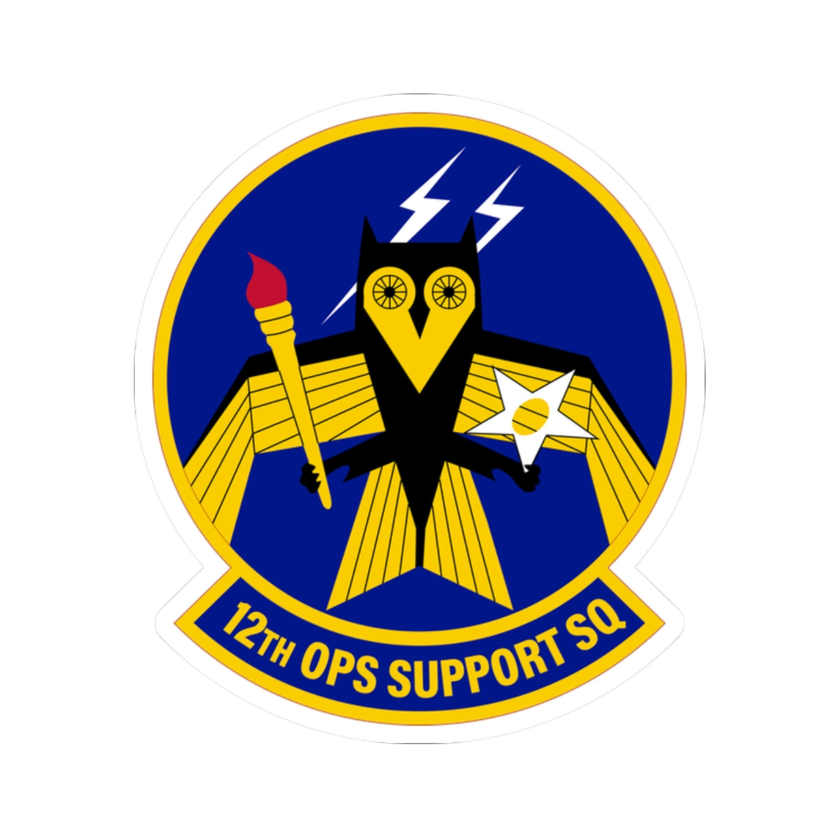 Kiss-Cut Stickers - USAF - 12th Operations Support Squadron wo txt