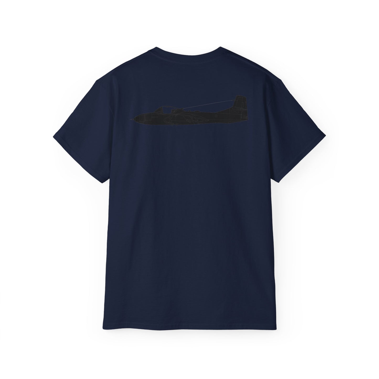 Unisex Ultra Cotton Tee - Aircraft - T-37-Trainer - Top - Black - Metal X 300