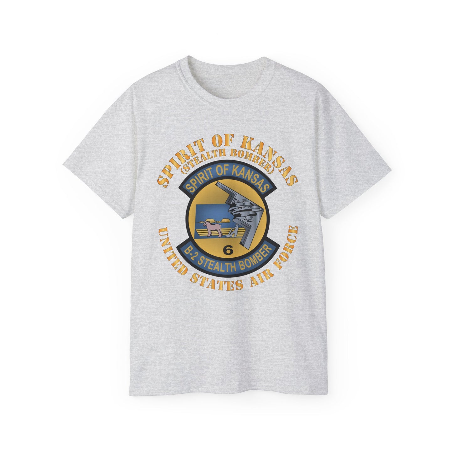Unisex Ultra Cotton Tee -USAF - B2 - Spirit of Kansas - Stealth Bomber X 300