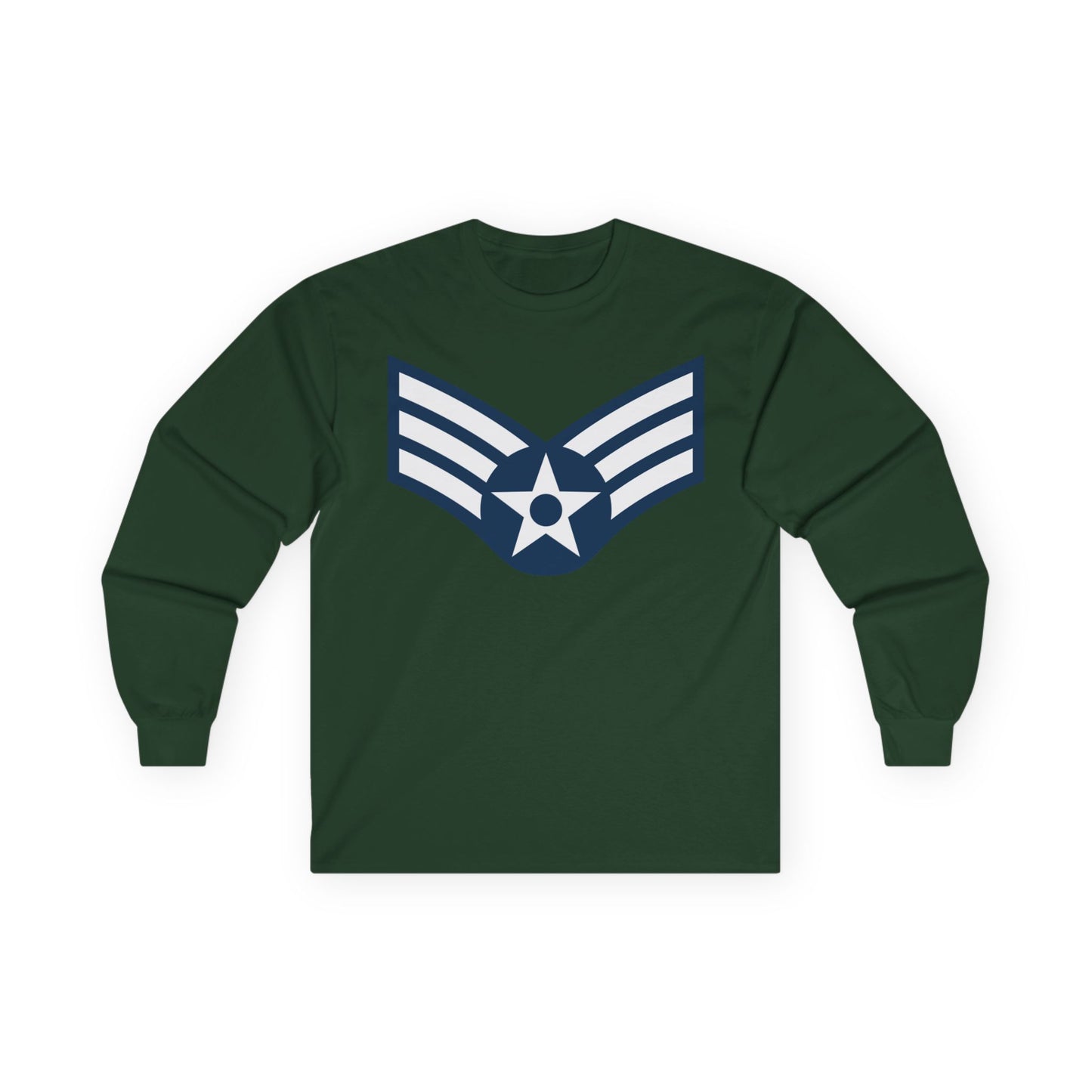 Unisex Ultra Cotton Long Sleeve Tee - USAF - Senior Airman (E4) - 2020