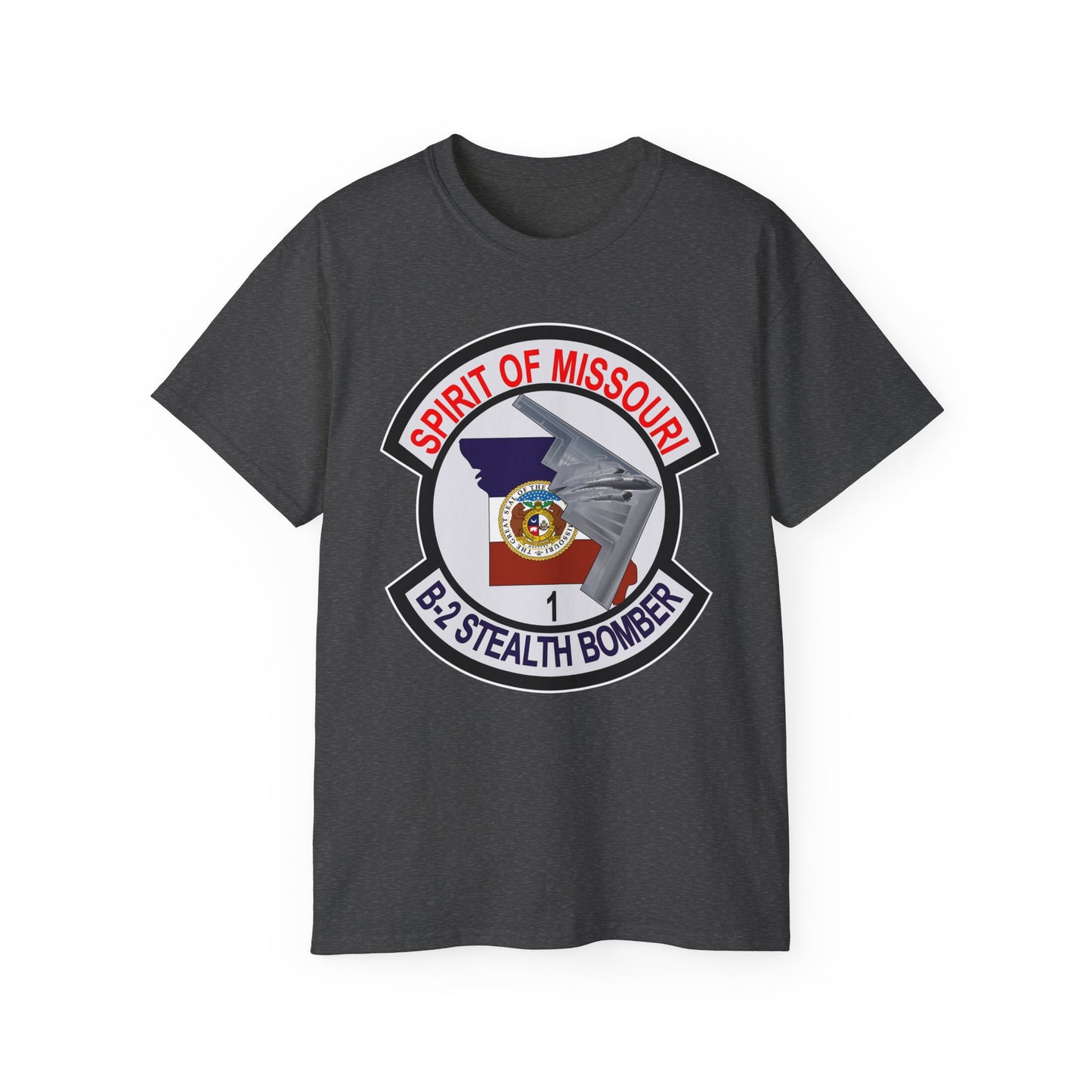 Unisex Ultra Cotton Tee - USAF - B2 - Spirit of Missouri - Stealth Bomber wo Txt