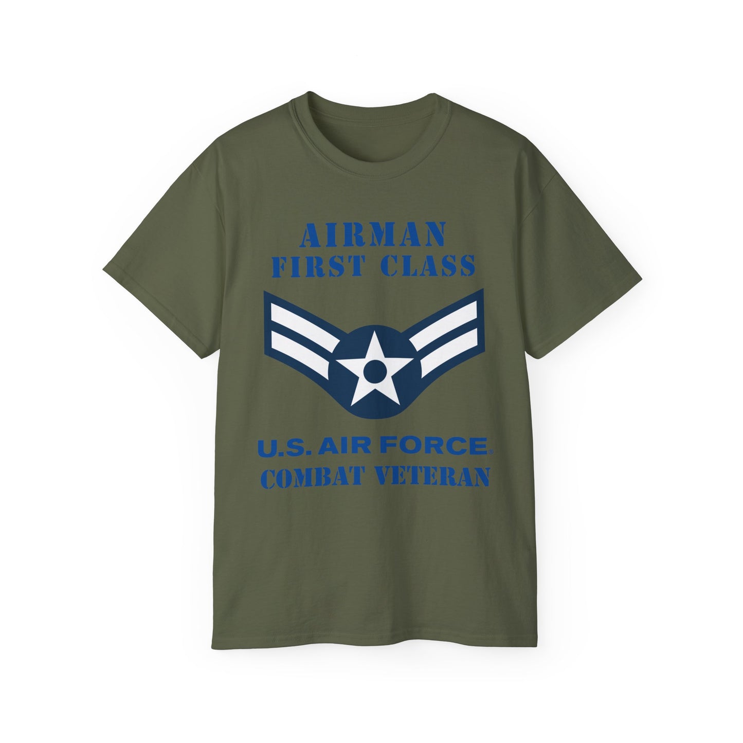 Unisex Ultra Cotton Tee - USAF - Airman - First Class (E3) - 2020 - Combat Veteran