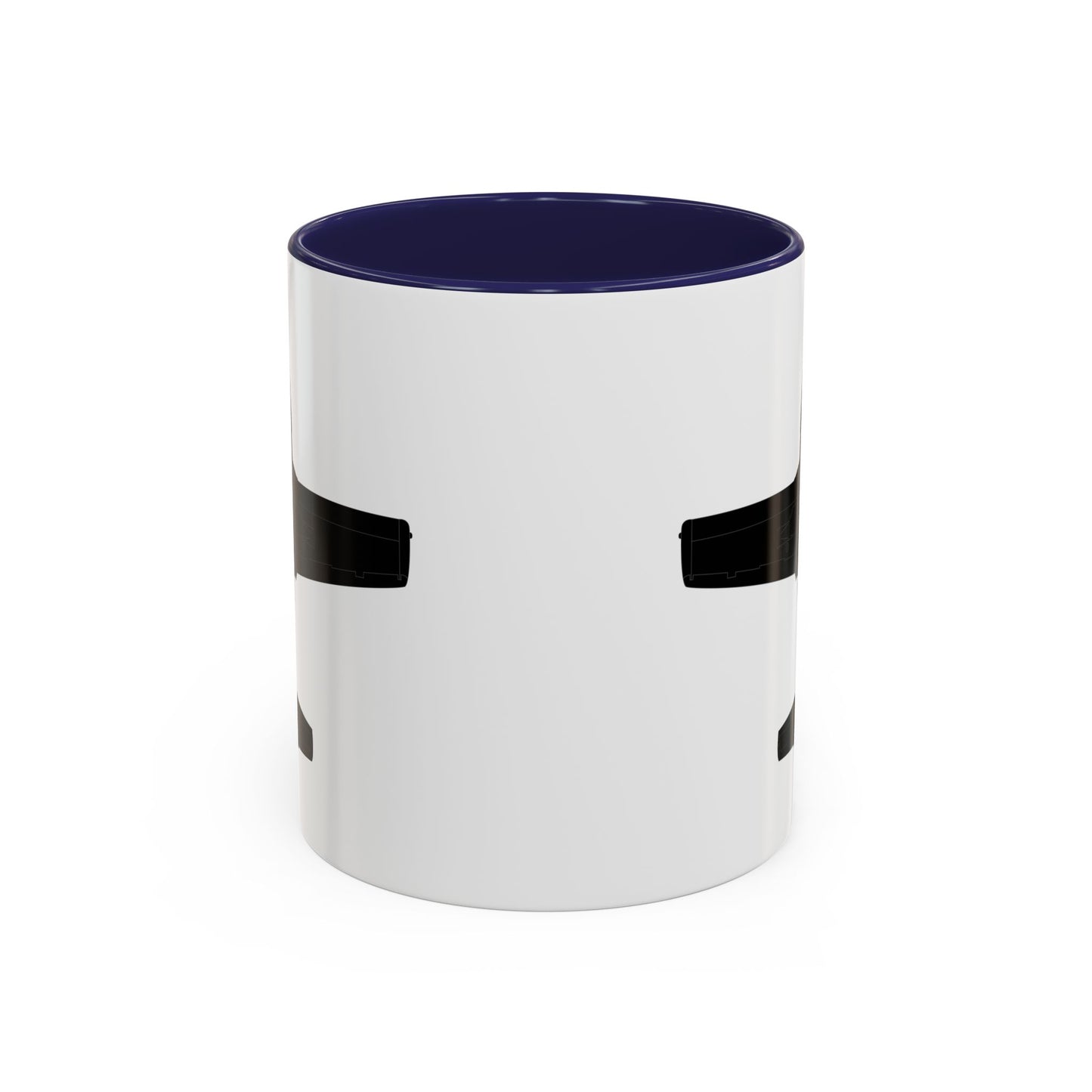 Accent Coffee Mug (11oz & 15oz) - Aircraft - T-37-Trainer - Bottom - Black - Metal X 300