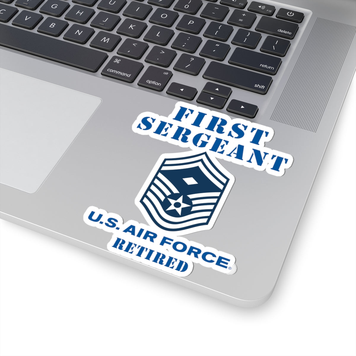 Kiss-Cut Stickers - USAF - First Sergeant (E8b) - 2020 - Retired