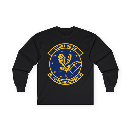 Unisex Ultra Cotton Long Sleeve Tee - USAF - 9th Operations Support Squadron wo txt X 300