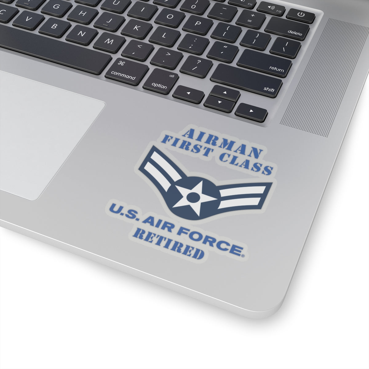Kiss-Cut Stickers - USAF - Airman - First Class (E3) - 2020 - Retired