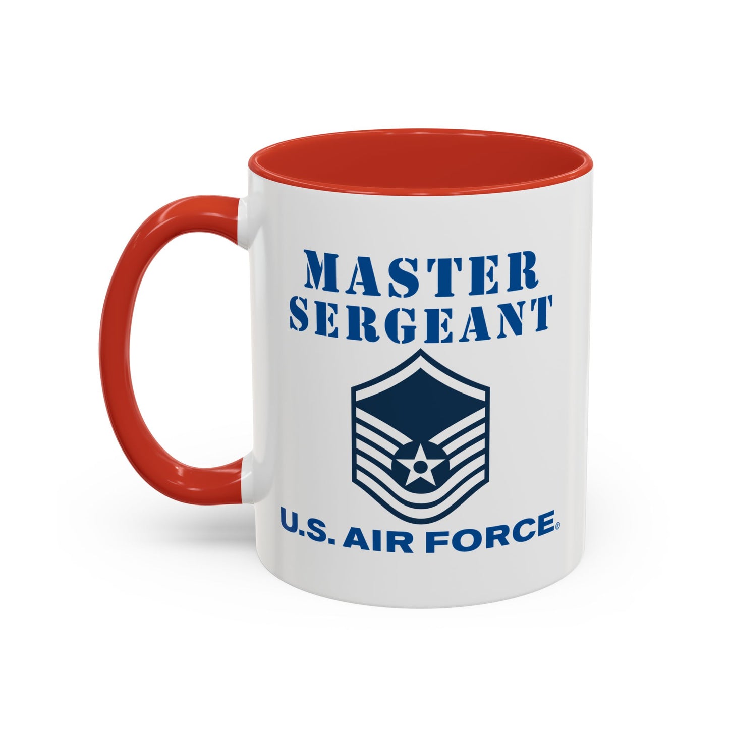Accent Coffee Mug (11oz & 15oz) - USAF - Master Sergeant (E7a) - 2020 - US Air Force w Text X 300