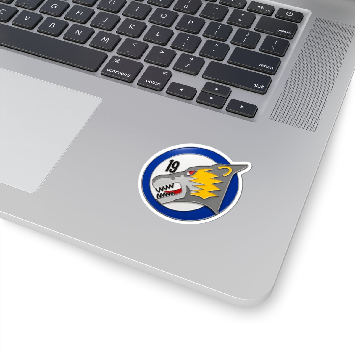 Kiss-Cut Stickers - USAF Academy 19th Cadet Squadron Patch - Wolverines - 3D - Enhanced