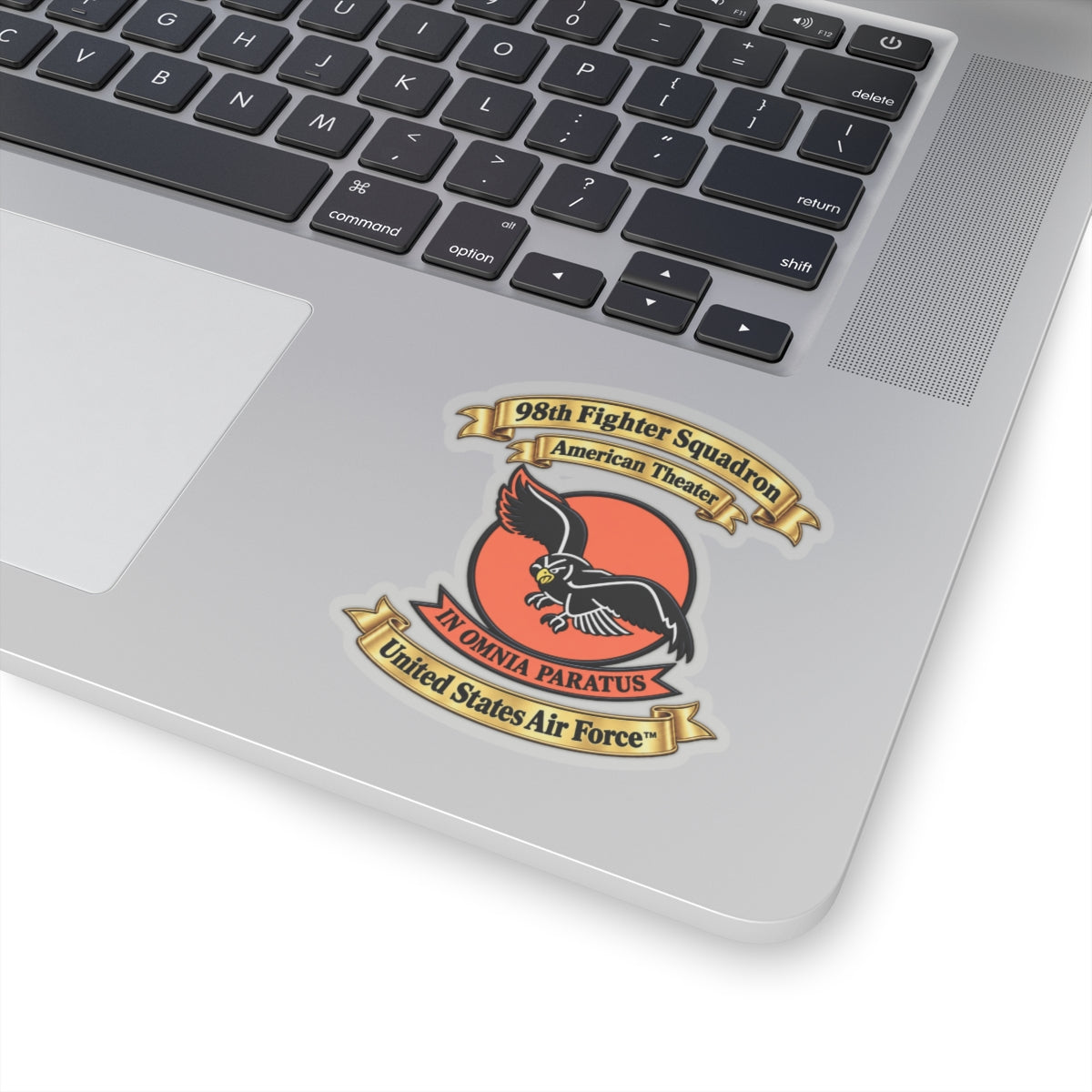 Kiss-Cut Stickers - 98th Fighter-Interceptor Squadron - SSI - American Theater - USAAF - 3D - Transparent