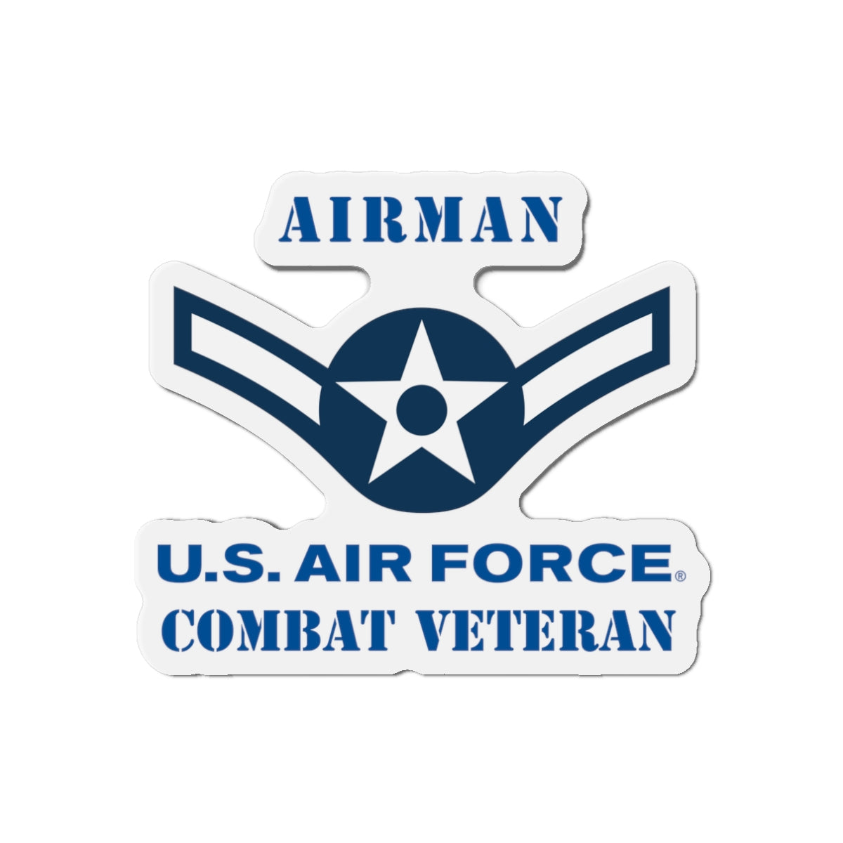 Die-Cut Magnet - USAF - Airman (E2) - 2020 - US Air Force - Combat Veteran