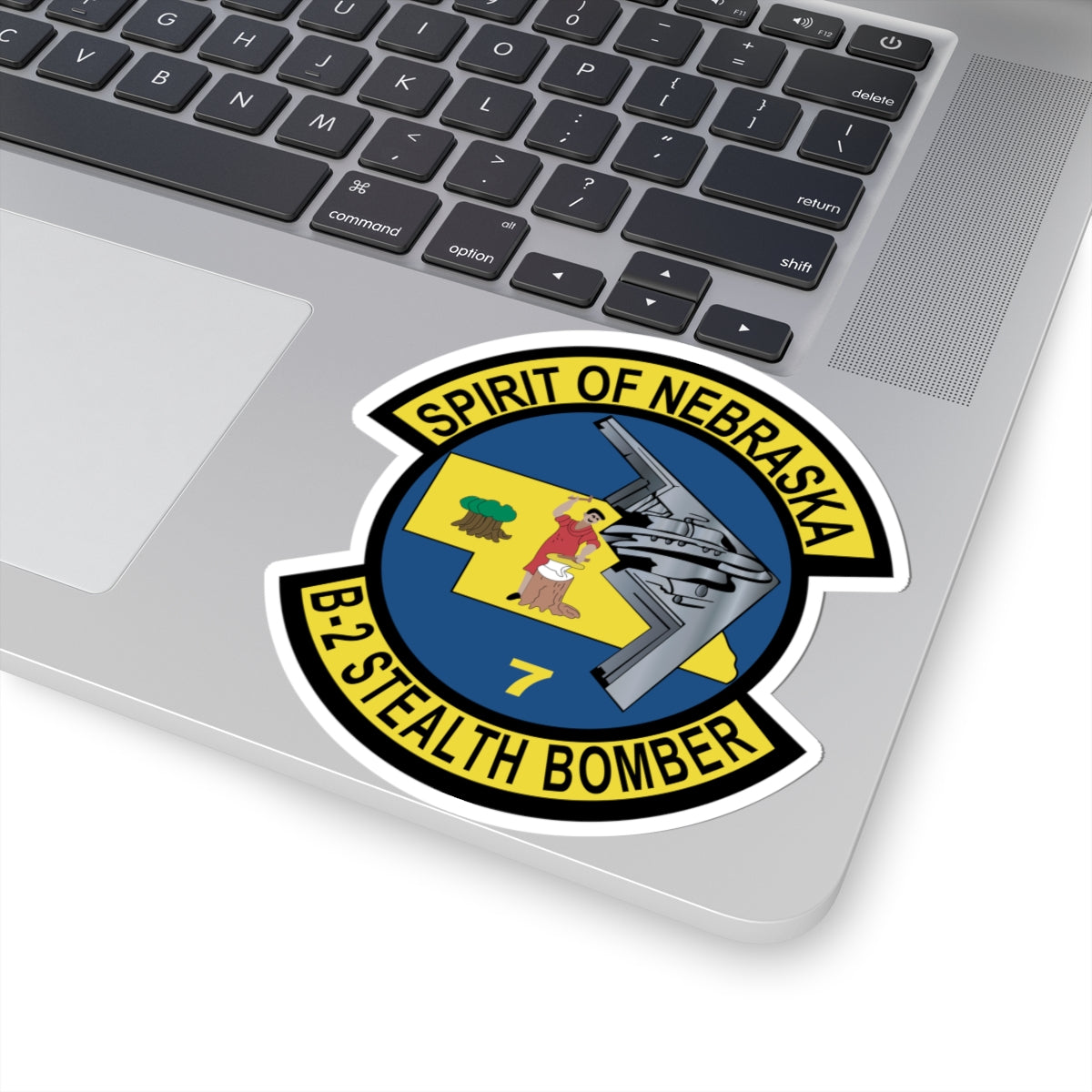 Kiss-Cut Stickers - USAF - B2 - Spirit of Nebraska - Stealth Bomber wo txt X 300