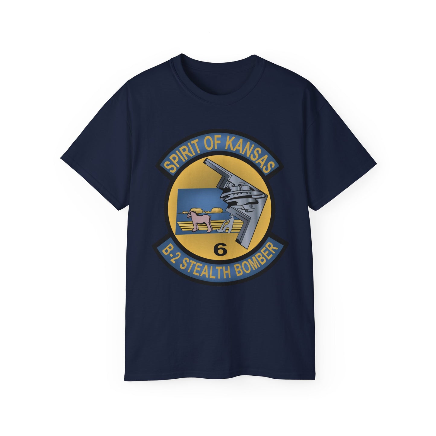 Unisex Ultra Cotton Tee - USAF - B2 - Spirit of Kansas - Stealth Bomber wo txt X 300