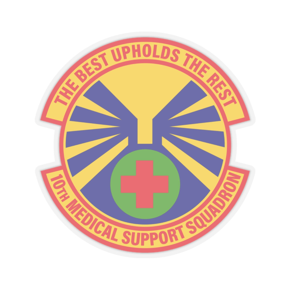 Kiss-Cut Stickers - USAF - 10th Medical Support Squadron wo txt