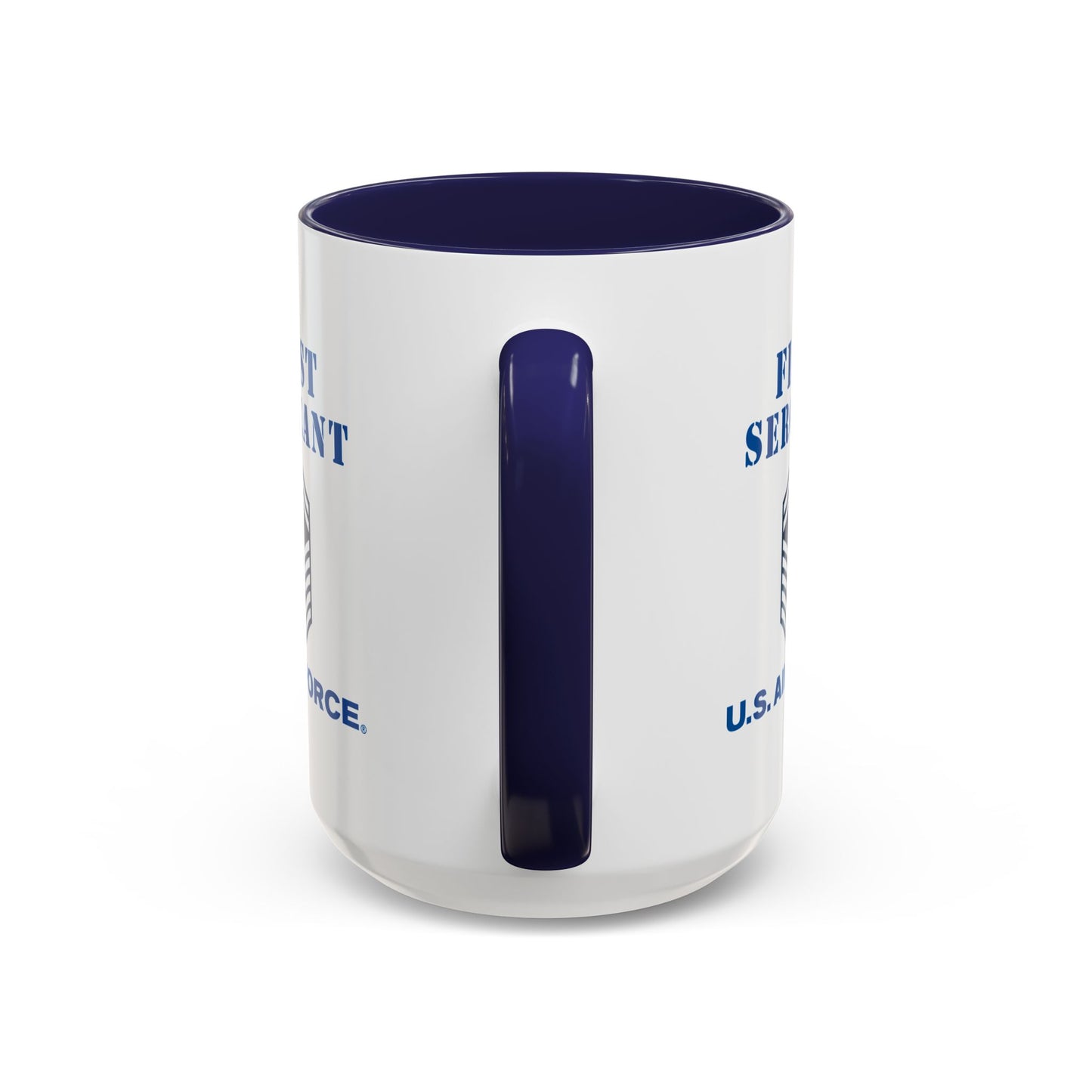 Accent Coffee Mug (11oz & 15oz) - USAF - First Sergeant (E8b) - 2020 - US Air Force w Text X 300