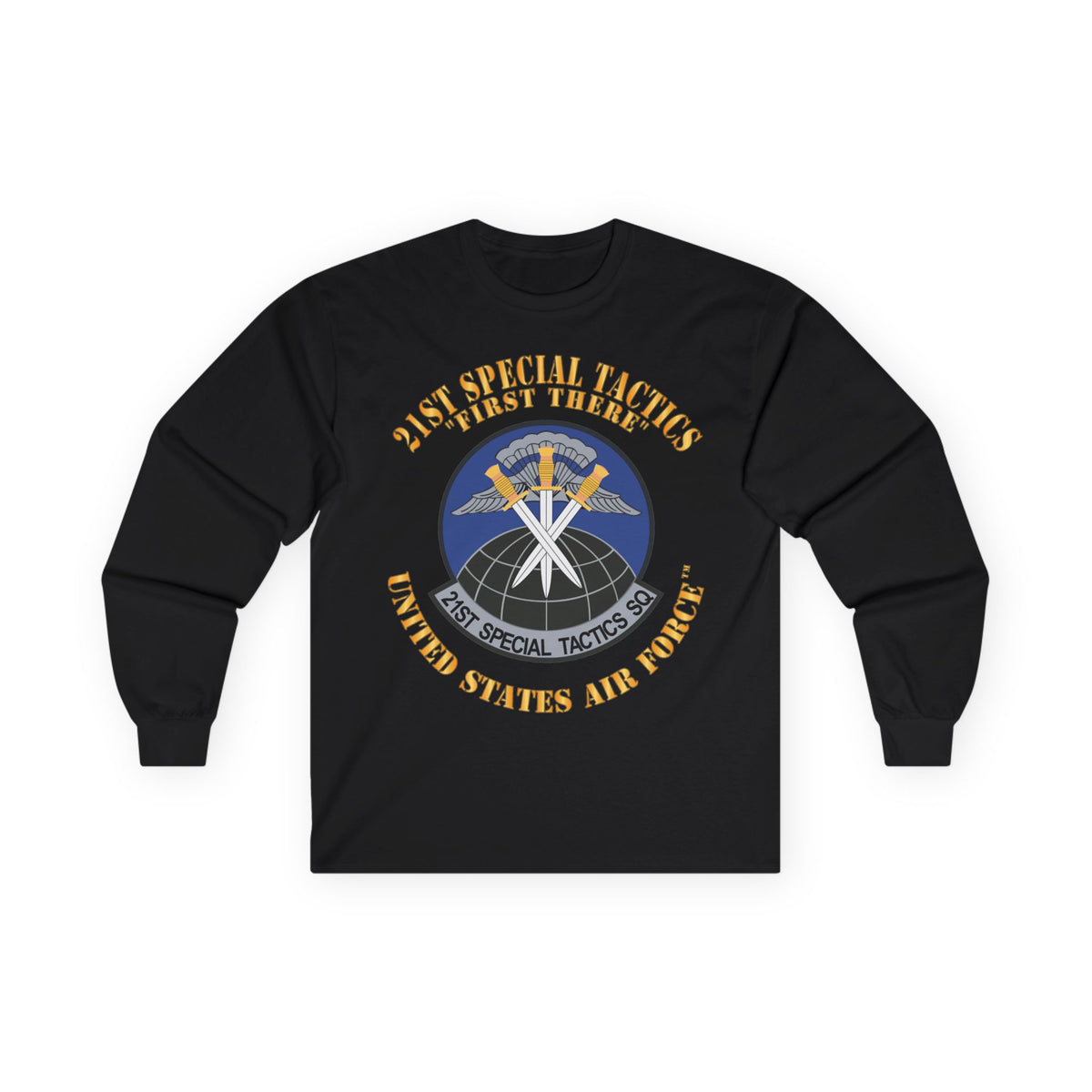 Unisex Ultra Cotton Long Sleeve Tee - USAF - 21st Special Tactics Squadron - First There