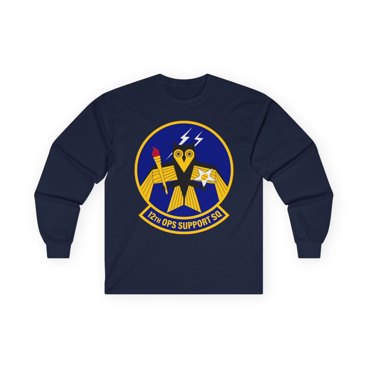 Unisex Ultra Cotton Long Sleeve Tee - USAF - 12th Operations Support Squadron wo txt