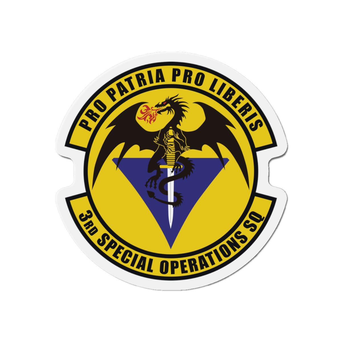 Die-Cut Magnet - USAF - 3rd Special Operations Squadron wo txt